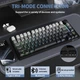 Механічна бездротова (Bluetooth + 2,4G) клавіатура з HOT SWAP Attack SHARK X820Ultra, 80 key, RGB, Gift Switch, Win/Mac OS, УКР/АНГЛ, Black Gradient/Чорний (X820ULTRABG) - изображение 5