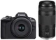 Фотоаппарат Canon EOS R50 + RF-S 18-45 IS STM + RF 75-300 IS STM Black (5811C150) - изображение 1