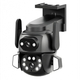 Камера наружная поворотная уличная двойная WIFI DOUL CAM Q-821 FULL-HD 4Mp Ночная сьемка Черная - изображение 5