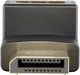 Перехідник відео Goobay DisplayPort M/F (адаптер) v2.1 8K@144Hz кутовий 90° вниз чорний(75.07.7130) - зображення 2