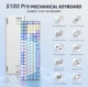 Клавиатура игровая механическая Aula S-100 PRO Wireless White-Blue ENG/UKR Red Switch Hot-Swap USB, 2.4G, Bluetooth - изображение 5