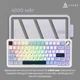 Клавіатура ігрова механічна Ajazz AK-820 MAX PLUS Wireless White RGB Day Dream 2.4G/Bluetooth/USB - зображення 5