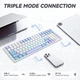 Клавиатура игровая механическая Aula S-100 PRO Wireless White-Blue ENG/UKR Red Switch Hot-Swap USB, 2.4G, Bluetooth - изображение 9