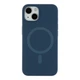 Чехол накладка Glow Silicone Case with Magsafe для Apple iPhone 13 панель-накладка для телефона магнитная зарядка Dark Blue - изображение 1