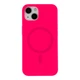 Чехол накладка Glow Silicone Case with Magsafe для Apple iPhone 13 панель-накладка для телефона магнитная зарядка Hot Pink - изображение 1