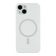 Чехол накладка Glow Silicone Case with Magsafe для Apple iPhone 13 панель-накладка для телефона магнитная зарядка White - изображение 1