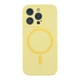 Чохол Glow Silicone Case Full Camera with Magsafe для iPhone 15 Pro Max Yellow - зображення 1