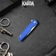 Ніж Складний Брелок Karda J160 Blue - зображення 4