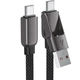 Кабель USB 2.0 Type-C MM+AM, 1.2м 60W zink alloy Black, C13-04 Acefast - зображення 2