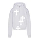 Мужская демисезонная кофта Chrome Hearts на молнии XL серая (ZPHOD18) - изображение 1