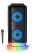 Портативная Bluetooth колонка ZQS-6227 акустическая система с микрофоном и RGB подсветкой Черный - изображение 3