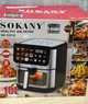 Аерогриль мультипіч SOKANY SK-10115 10 л 2600 Вт сенсорна панель 12 програм для великої родини - зображення 2