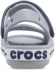 Кроксы сандалии детские Crocs Crocband Light Grey/Navy 23 - изображение 3