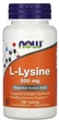 L-лізин Now Foods L-Lysine 500 мг 100 таблеток (ARE-576238) - зображення 1