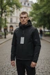 Куртка чоловіча Myst демісезонна коротка з відстібним капюшоном легка,Чорний, L - зображення 1