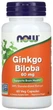 Гинкго Билоба Now Foods Ginkgo Biloba 60 мг 60 веганских капсул (ARE-576314) - изображение 1