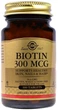 Биотин Витамин В7 Solgar Biotin 300 мкг 100 таблеток (ARE-576489) - изображение 1