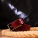 Ремінь жіночій шкіряний GRANDE PELLE 21447 110 см.бордовий (21447) - зображення 2