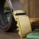 Ремень мужской кожаный Vintage 20264 120 см. коричневый (20264) - изображение 3