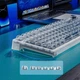 Геймерська бездротова (Bluetooth + 2,4G) клавіатура з Hot-swap AULA F98 Pro RGB, Transparent Keycaps, 99 Key, УКР/АНГЛ Pink/Рожевий (F98PROTP) - изображение 6