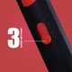 Фен складной VGR V-426 RED, 2 уровня обдува, 3 уровня температуры, 1600-2000 Вт - изображение 2