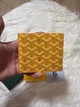 Кошелек Goyard желтого цвета 11 × 9,7 см - изображение 4