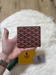 Кошелек Goyard красного цвета 11 × 9,7 см - изображение 3