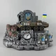 Набор штофов с рюмками с часами "БТР-70" стопки и бутылка 500 мл | Декор для рабочего стола PA_1232_3 - изображение 1