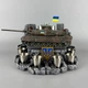 Набір штоф із рюмками танком "Leopard 2A6" фляга 300 мл + стопки | Подарунок на День захисника України PA_1078_1 - зображення 2