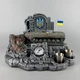 Подарунковий набір штоф з годинником "БМП-1" стопки + фляга 300 мл | Тематичний подарунок для військового PA_1087_1 - зображення 1