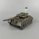 Сувенир танк "Т-80" из гипса ручной работы | Декоративная статуэтка на подарок PA_1064 - изображение 1