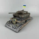 Декоративная статуэтка с гербом Украины "Leopard 2A6 №2" из гипса ручная работа | Декор для рабочего кабинета PA_1333 - изображение 1