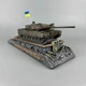 Декоративная статуэтка с гербом Украины "Leopard 2A6 №2" из гипса ручная работа | Декор для рабочего кабинета PA_1333 - изображение 3