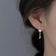 Серьги пусети цветок лотос с подвесками - изображение 1