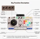 Музична установка DJ Mixer пульт діджея, bluetooth, акумулятор 3.7 V, USB кабель, піаніно, запис, мікрофон (8 D 8 B) - зображення 8