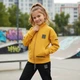 Спортивный костюм для девочки Girl, горчичный, рост 146 (SX3-47-05) - изображение 3
