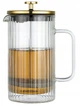 Скляна кавоварка та чайник заварник Klausberg Kb7761 French Press 1000 мл для 8 чашок кави чи чаю 1 літр френч прес - изображение 1
