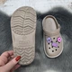Кроксы подростковые ЭВА для девочки Dago Style бежевые 33р (21 см) 1228-6 - изображение 6