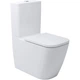 Унітаз-компакт Devit Quadra 2050140 безобідковий з кришкою soft-close, Vortex Flush, білий - зображення 2