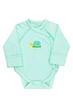 Боди для малыша со швами наружу Черепашка хлопковый Б-9110 интерлок 56 см ментоловий (9200156) - изображение 1