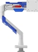 Настільне кріплення для монітора GamePro MAG701WBL з газліфтом 24-57" 2~30kg White & Blue - зображення 6