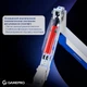 Настільне кріплення для монітора GamePro MAG701WBL з газліфтом 24-57" 2~30kg White & Blue - зображення 9