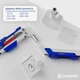 Настільне кріплення для монітора GamePro MAG701WBL з газліфтом 24-57" 2~30kg White & Blue - зображення 13