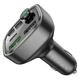 Модулятор Borofone BC48 Broad QC3.0 car BT FM transmitter Черный - изображение 6