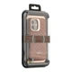 Протиударний Чохол Kajsa Briquette Collection Rhombus with MagSafe для iPhone 16 Pro Max Brown - зображення 4