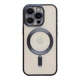 Чохол TPU Metallic Chrome Full Camera with Magsafe для iPhone 16 Pro Max Chrome Dark Blue - изображение 1