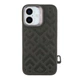 Чохол Premium Kajsa Briquette Collection Rhombus with MagSafe для iPhone 16 Black - изображение 1