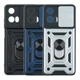 Чехол накладка Guard Shield Armor с кольцом для Motorola E14 Dark Blue - изображение 2