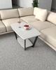 Журнальний столик в стилі лофт EcoLoft Флоу DSP-1395-7 Білий - зображення 2