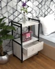 Тумба на колесах в стиле лофт EcoLoft Ритм DSP-1394-2 Дуб Кортона - изображение 2